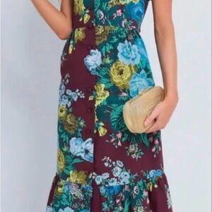 Tuckernuck Merlot Floral Dress